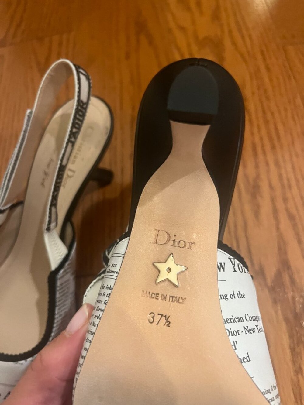 Dior Newspaper Print Shoes - Picture 4 of 6